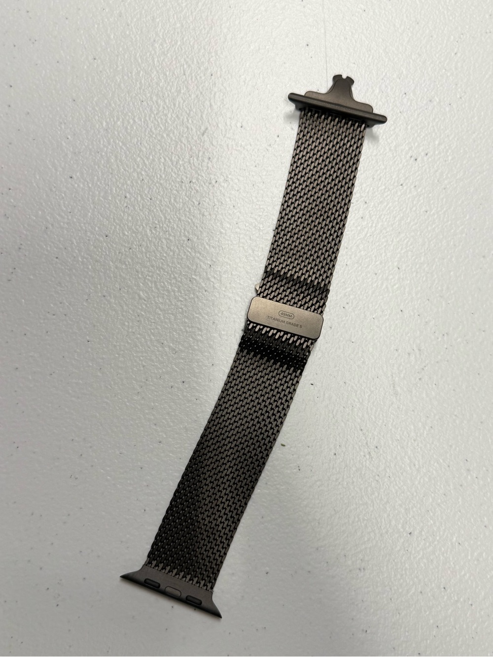 Titanium Milanese Loop for Apple Watch (Small size, fits 44/45/46/49mm cases). - Picture 2 of 7